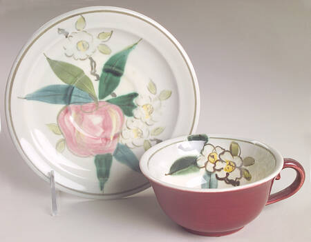 Normandy Flat Cup & Saucer Set