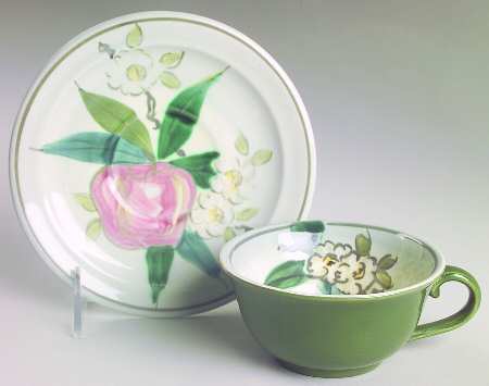 Normandy Flat Cup & Saucer Set