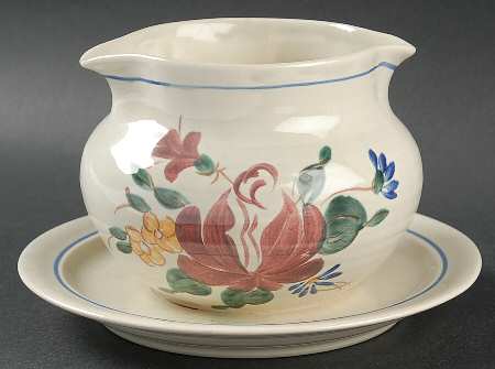 Orleans Gravy Boat with Attached Underplate