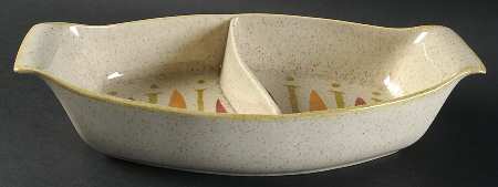 Pepe Oval Divided Vegetable Bowl