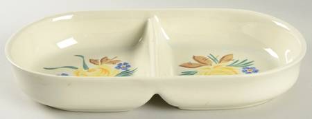 Picardy 12" Oval Divided Vegetable Bowl