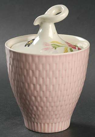 Pink Spice Sugar Bowl & Lid