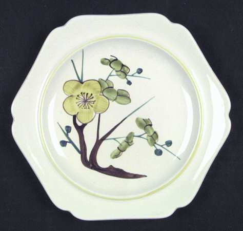 Plum Blossom Yellow Salad Plate