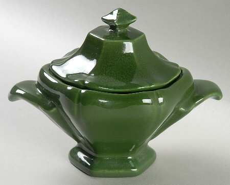 Plum Blossom Yellow Sugar Bowl & Lid