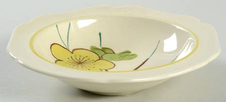 Plum Blossom Yellow Rim Fruit/Dessert (Sauce) Bowl