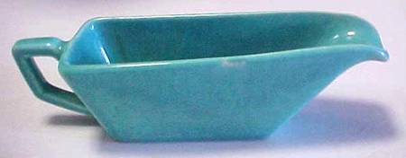 Plain Turquoise Open Sauce Boat