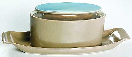 Pompeii Gravy Boat w/Attached Underplate & Lid