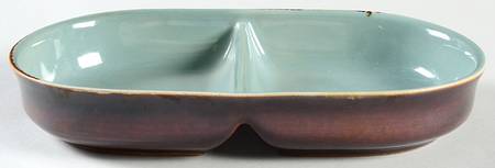 Provincial Oomph 12" Oval Divided Vegetable Bowl