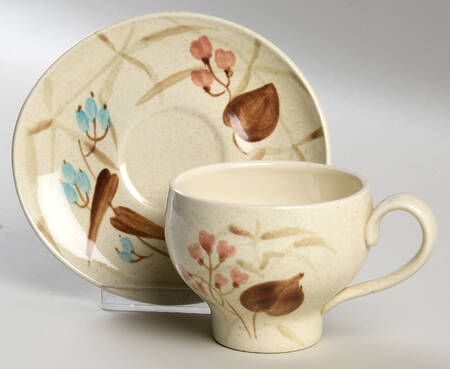 Random Harvest Flat Cup & Saucer Set