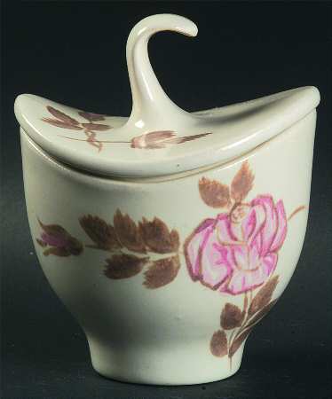 Red Wing Rose Sugar Bowl & Lid
