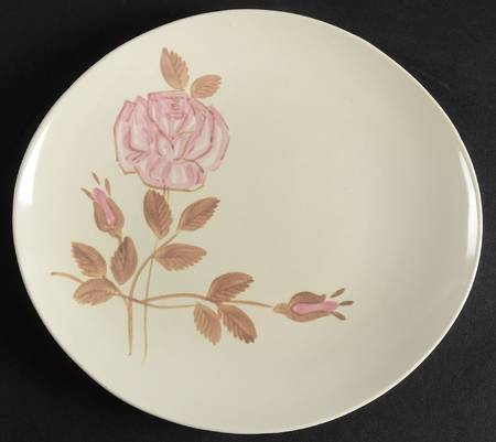 Red Wing Rose Salad Plate