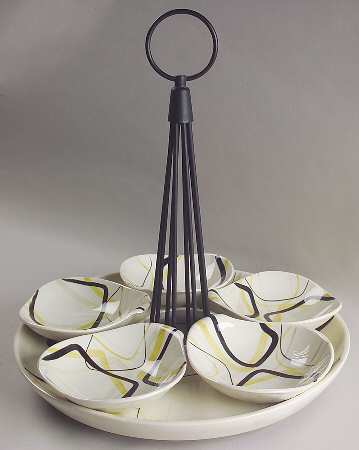 Smart Set Lazy Susan with 5 Frl,Metal Stand,Base