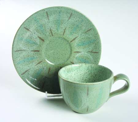 Spruce Flat Cup & Saucer Set