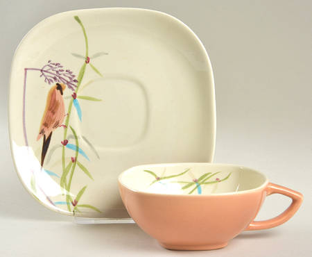 Spring Song Flat Cup & Saucer Set