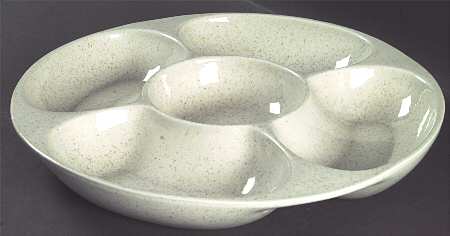 Tan Fleck 5 Section Nut Bowl