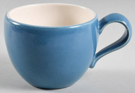 Town and Country Dusk Blue Flat Cup