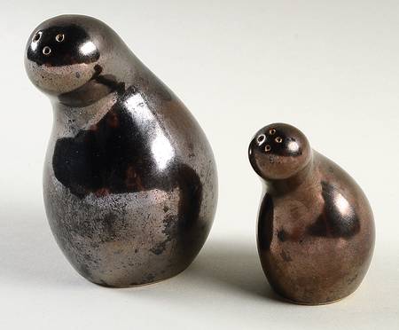 Town and Country Metallic Brown Salt & Pepper Set