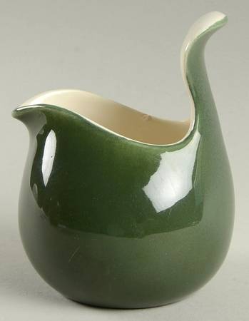 Town and Country Forest Green Creamer