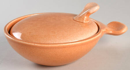 Town and Country Peach Handled Marmite & Lid