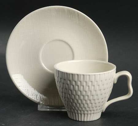 Tweed Tex Flat Cup & Saucer Set