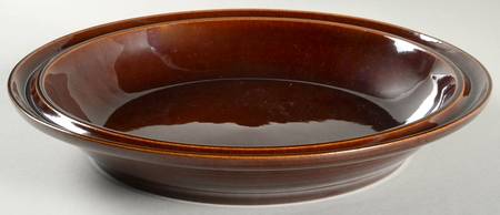 Village Brown 11" Deep Pie Serving Baking Plate