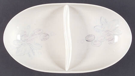 Vintage 11" Oval Divided Vegetable Bowl
