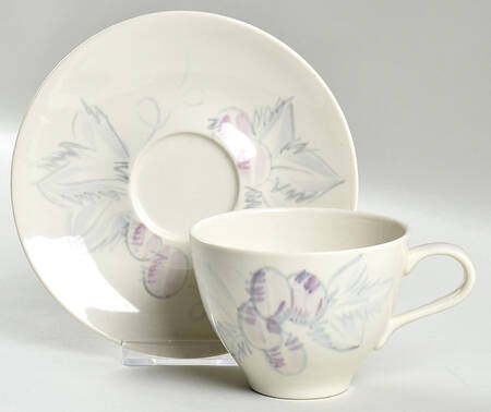 Vintage Flat Cup & Saucer Set