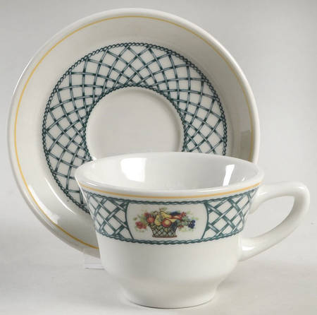 Bountiful Footed Cup & Saucer Set by Rego
