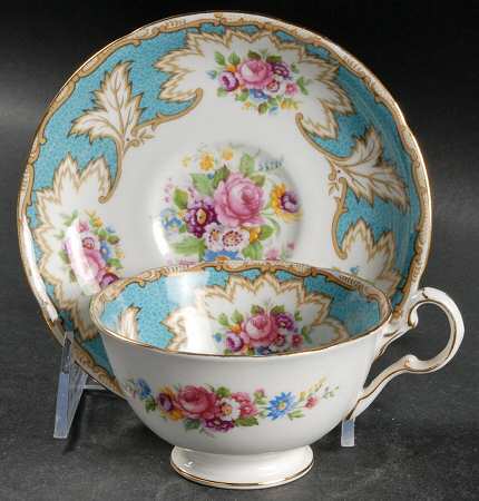 Academy Blue Footed Cup & Saucer Set