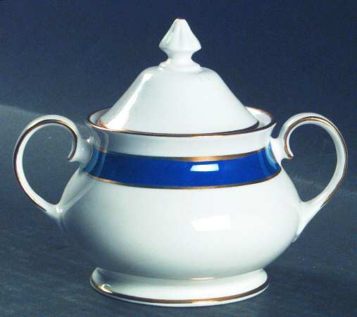 Blue Nile Sugar Bowl & Lid
