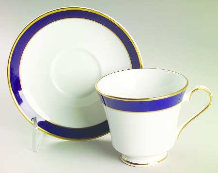 Blue Nile Footed Cup & Saucer Set