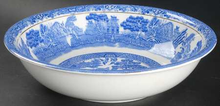 Blue Willow 9" Round Vegetable Bowl