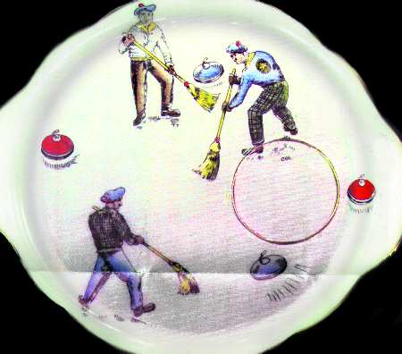 Curling Cup, A Snack Plate