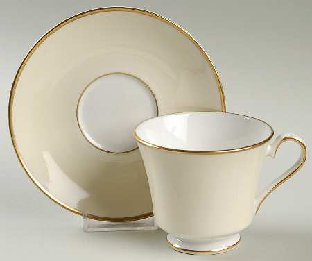 Elegance Footed Cup & Saucer Set