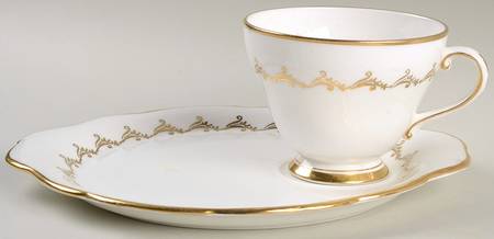 Golden Glory Snack Plate & Cup Set