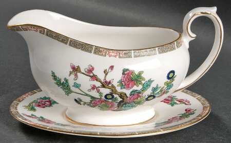 Indian Tree Gravy Boat & Underplate