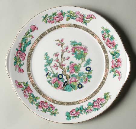 Indian Tree Handled Cake Plate