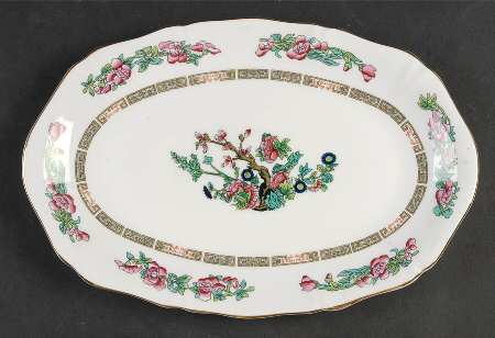 Indian Tree 11" Oval Serving Platter