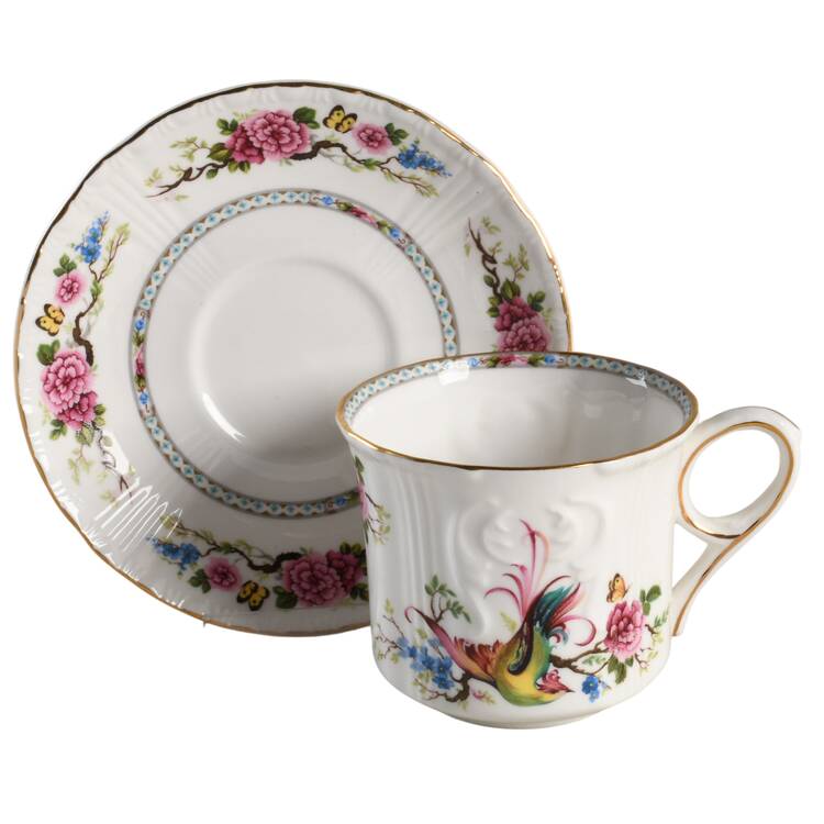Martinique Flat Cup & Saucer Set