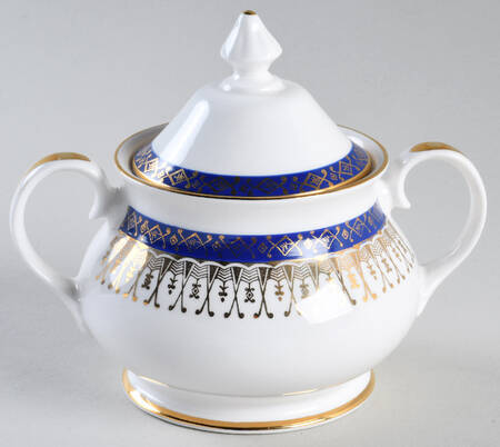 Majestic Dark Blue Sugar Bowl & Lid