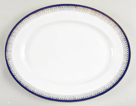 Majestic Dark Blue 15" Oval Serving Platter