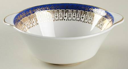Majestic Dark Blue Flat Cream Soup Bowl
