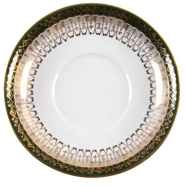 Majestic Green Saucer for Flat Demitasse Cup