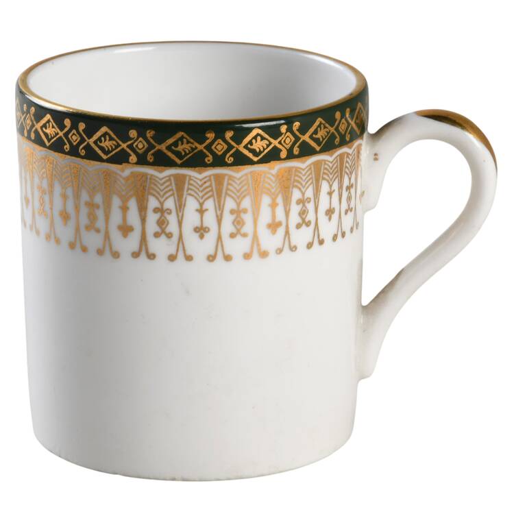 Majestic Green Flat Demitasse Cup