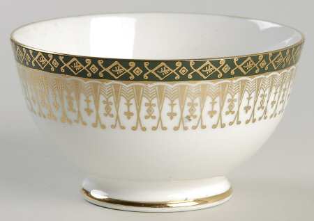 Majestic Green Open Sugar Bowl