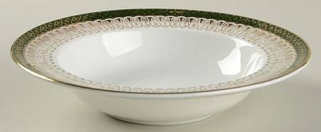 Majestic Green Rim Cereal Bowl