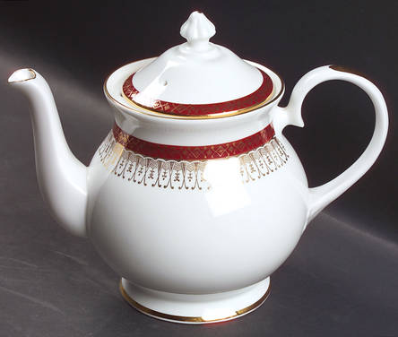 Majestic Maroon Teapot & Lid