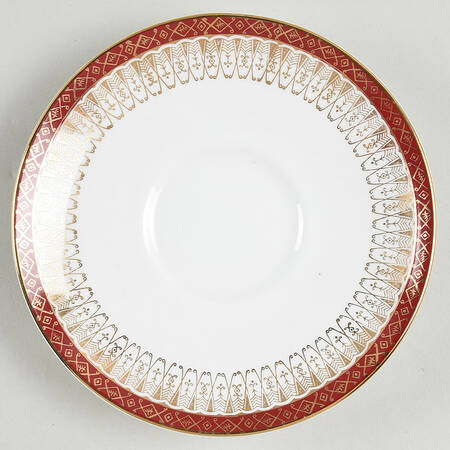 Majestic Maroon Saucer for Breakfast Cup