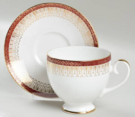 Majestic Maroon Breakfast Cup & Saucer Set by Royal Grafton
