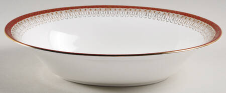 Majestic Maroon 9" Oval Vegetable Bowl